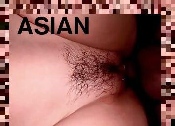 asiatisk, orgasm, kvinnligt-sprut, amatör, cumshot, tonåring, hemmagjord, creampie, ensam, hårt