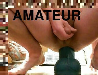 dilettant, anal-sex, spielzeug, kamera, dildo, allein