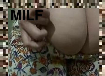 PAWG MILF hot pajama peel