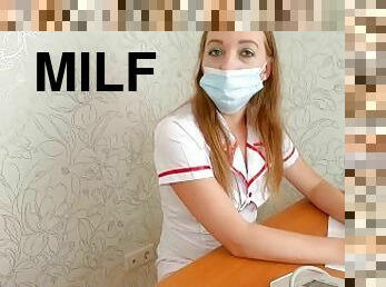 sygeplejerske, kontor, amatør, læge, milf, creampie, maske