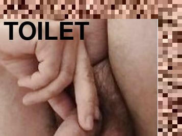 masturbation, pisser, amateur, toilette, webcam, fétiche, solo