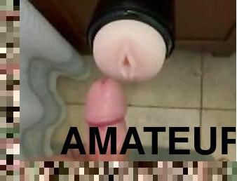 masturbation, fitta-pussy, amatör, gigantisk-kuk, leksak, avrunkning, pov, sprut, kåt, knullande