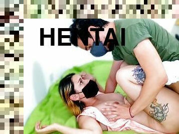 asiatisk, röv, storatuttar, amatör, tonåring, hentai, små-bröst