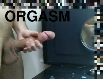 gigantisk, masturbation, monster, orgasm, cumshot, gay, avrunkning, massage, ensam, bollar