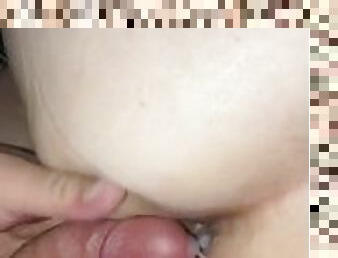 Boy toy cream pie cum shot