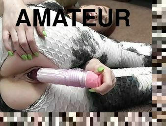 masturbation, amatör, tonåring, leksak, hemmagjord, trosor, knullande, dildo, fetisch, coed