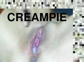 gammel, fisse-pussy, amatør, moden, milf, hjemmelavet, mor, creampie, fingering, moder