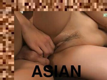 asiático, cuatro-patas, orgasmo, fiesta, coño-pussy, anal, interracial, madurita-caliente, mamá, japonés