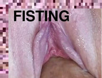 fisting, orgasmo, público, cona-pussy, esguincho, amador, maduro, casal, bbw