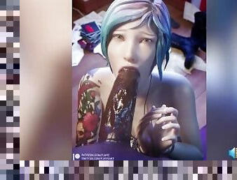 blowjob-seks-dengan-mengisap-penis, 3d, berambut-cokelat, payudara-kecil