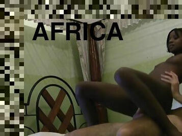 African Ebony Babe Hungry For Big Tourist Cock