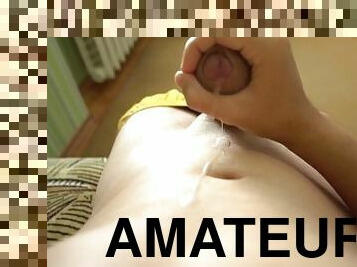 masturbation, amateur, ejaculation-sur-le-corps, énorme-bite, gay, plage, jeune-18, solo, minet, bite