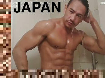 asiático, bañando, papá, amateur, chorro-de-corrida, gay, japonés, paja, tailandés, jóvenes18