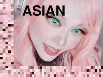 asiatisk, amatör, ensam