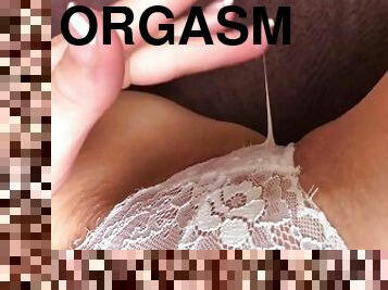 masturbation, orgasm, fitta-pussy, kvinnligt-sprut, amatör, cumshot, tonåring, trosor, fetisch, ensam