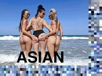 asyalı, kamu, lezzo, orta-yaşlı-seksi-kadın, porno-yıldızı, japonca, plaj, sarışın, fetiş, bikini