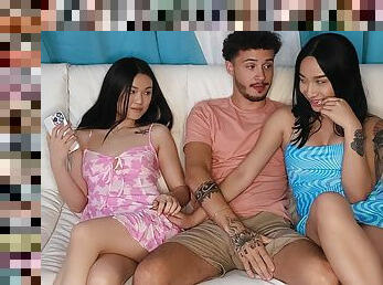 Threesome Challenge Video With Avery Black, Lulu Chu, Apollo Banks - RealityKings