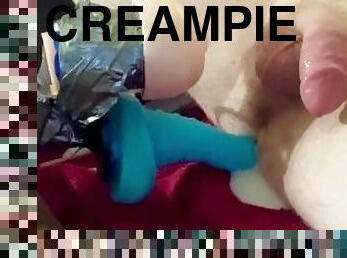 masturbation, amatör, anal, leksak, creampie, dildo, massiv, ensam