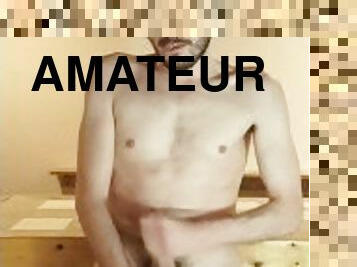 masturbation, amateur, ejaculation-sur-le-corps, énorme-bite, gay, branlette, secousses, solo, bite