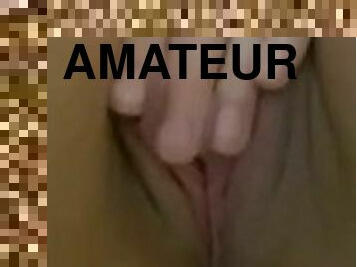 masturbation, orgasm, fitta-pussy, amatör, hemmagjord, fingerknull, flickvän, ensam, brunett