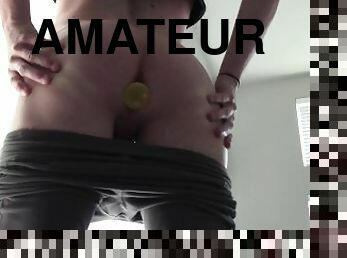 amateur, anal, énorme-bite, jouet, butin, culotte, bout-a-bout, solo, bite, taquinerie