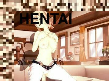 GENSHIN IMPACT JEAN passionate day off (3D HENTAI)