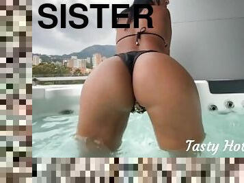 arsch, latina, strand, brasilien, schwester, perfekt, jacuzzi