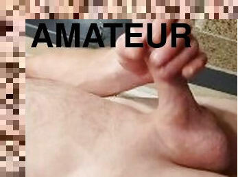 masturbation, amatör, gigantisk-kuk, pov, ensam, kuk