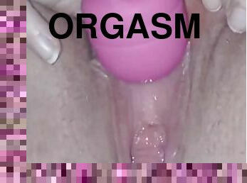 clitoris, masturbaatio, orgasmi, pillu-pussy, amatööri, lesbo-lesbian, teini, hieronta, tiukka, märkä