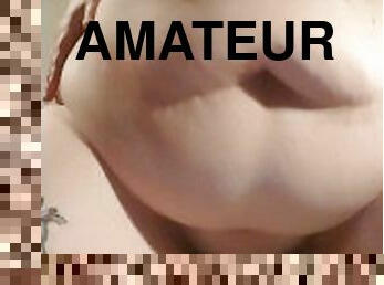 culo, tetas-grandes, masturbación, amateur, juguete, regordeta, consolador, a-solas, morena, tatuaje