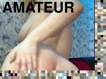 cul, masturbation, amateur, ados, jouet, bout-a-bout, solo