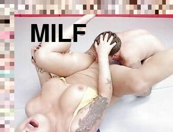 milf, fingerknull, brottning