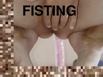 fisting, masturbation, orgasm, fitta-pussy, amatör, leksak, hardcore, dildo, fetisch, ensam