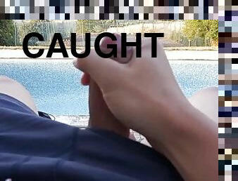 Preview- Almost caught jerking off in unused swimming pool