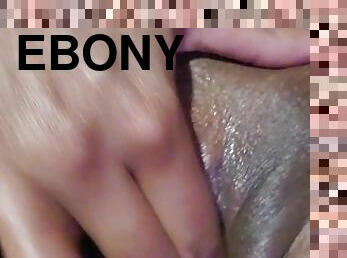 Ebony clit rub Part One