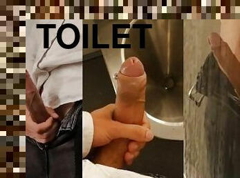 Big Cock Beating on Train Ride (Train Toilet)