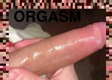 masturbation, orgasm, amatör, cumshot, gigantisk-kuk, avrunkning, juckande, sperma