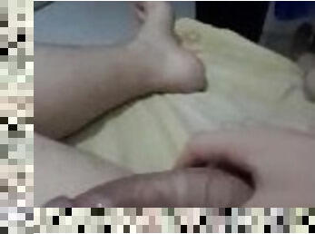 mastubasi, amatir, penis-besar, handjob-seks-dengan-tangan-wanita-pada-penis-laki-laki, akademi, seorang-diri, penis