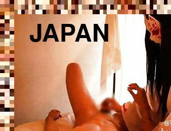 orgasmo, amateur, japonés, paja, esclava, mujer-vestida-hombre-desnudo, corrida, amante, dominación-femenina, calientapollas