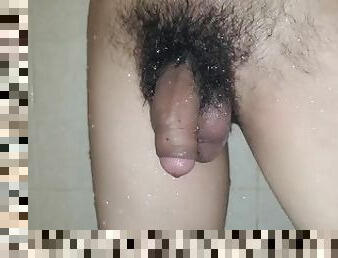 Pubic hair bush 20 solo shower