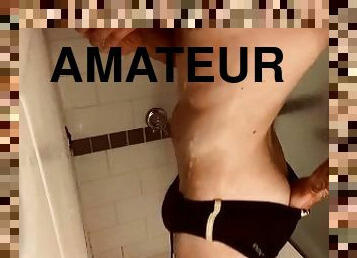 kupanje, masturbacija, amaterski, kamera, pod-tušem, sami, nizozemci, dosadni, posao