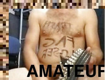 amateur, gay, pies, a-solas, amante, dinero