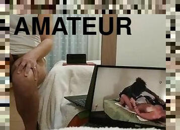 masturbation, amatör, cumshot, sprut, ensam