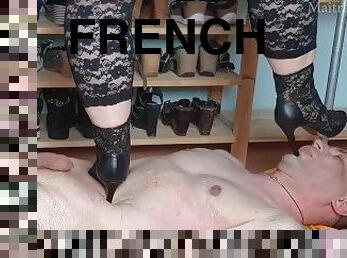 amateur, française, pieds