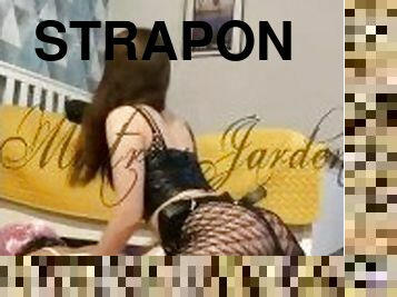 strap-on, anal, leksak, hardcore, bdsm, slyna, bondage, rövhål, dominans, femdom