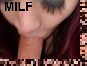 Blow Job and Cum Shot Compilation Of Redheaded Milf