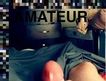 masturbation, amateur, ejaculation-sur-le-corps, énorme-bite, branlette, solo, bite