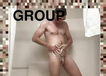 badning, offentlig, bøsse, gruppesex-groupsex, bruser, twink