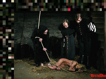 bdsm, slave, blond, knepning, fetish