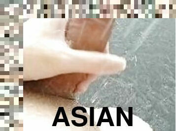 asiatisk, masturbation, amatör, mogen, gay, ensam, twink, verklighet